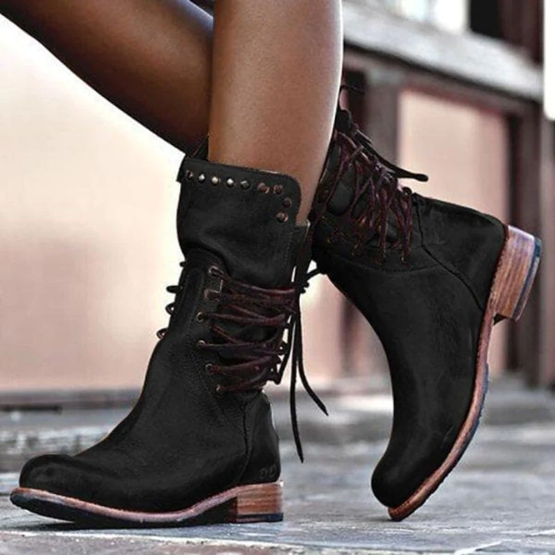 Heather | Lace-Up Boots