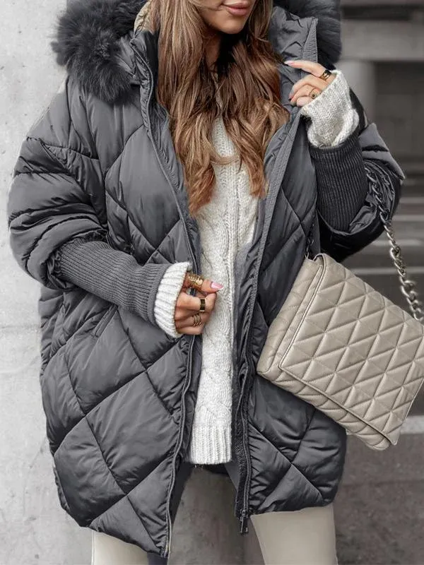 Ella | Diamond Pattern Hooded Winter Set