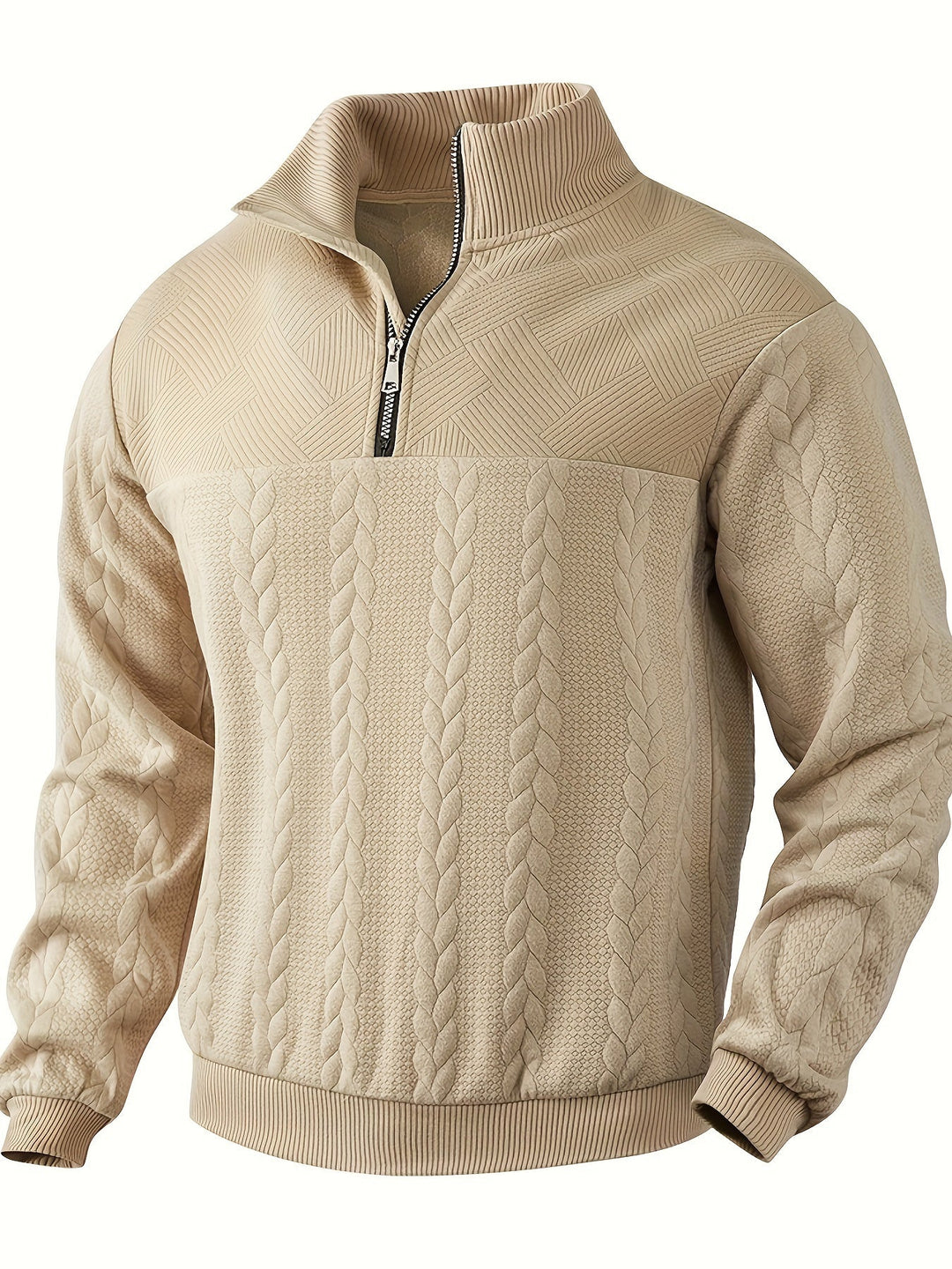 Landon | Vintage Men's Zip Sweater