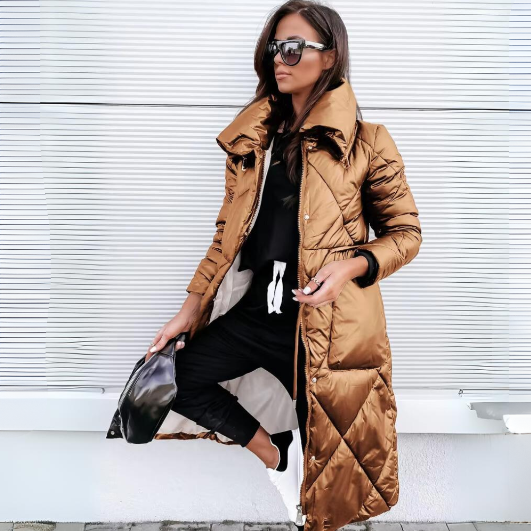 Emily | Lined Long Parka Coat