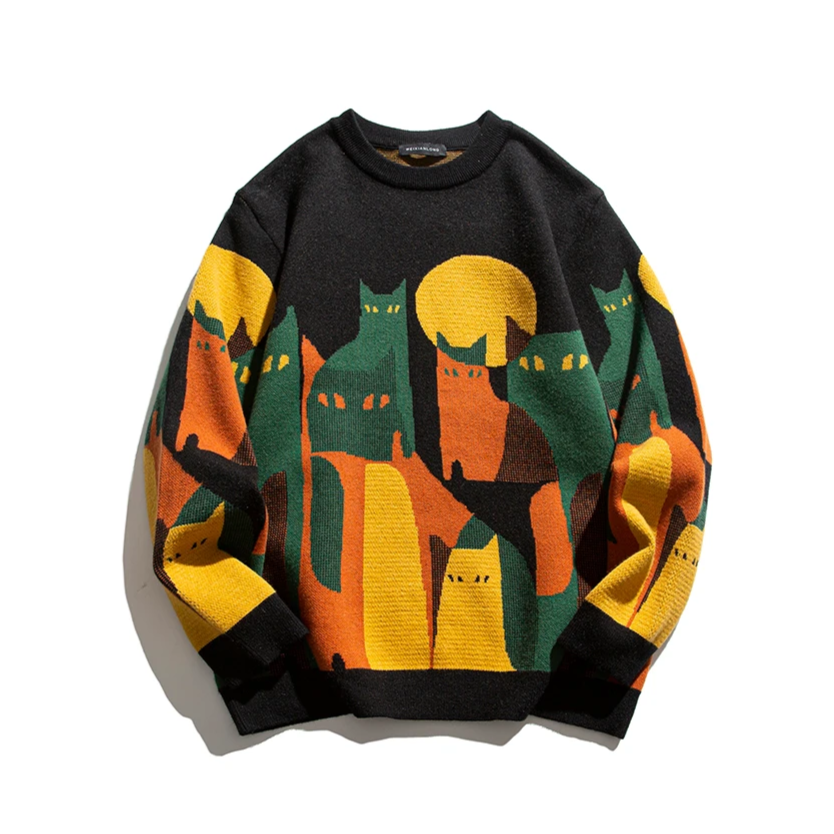 Sawyer | Unisex Sweater with Cats