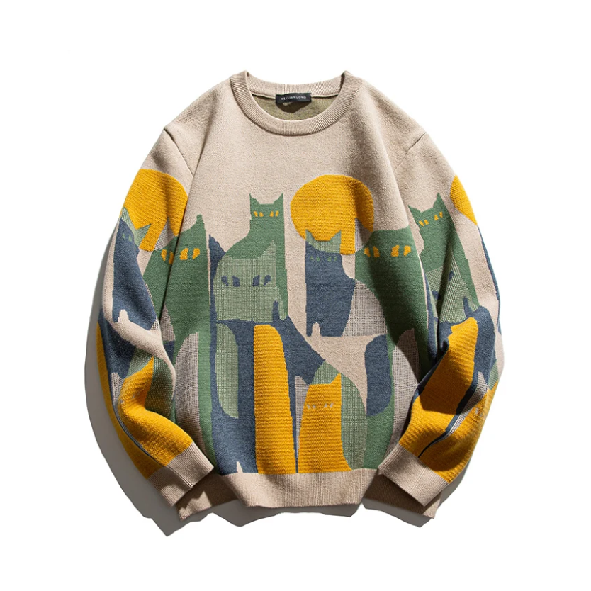 Sawyer | Unisex Sweater with Cats