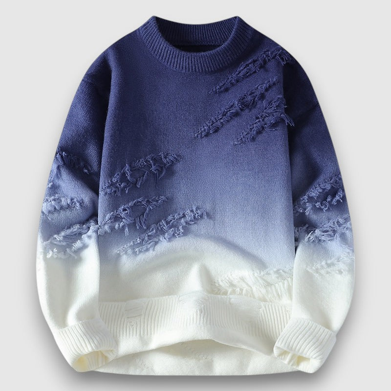 Tadhg | Gradient Distressed Sweater