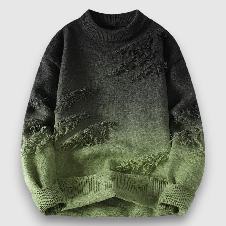 Tadhg | Gradient Distressed Sweater