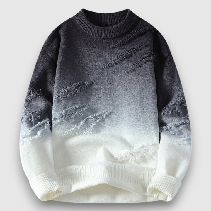 Tadhg | Gradient Distressed Sweater