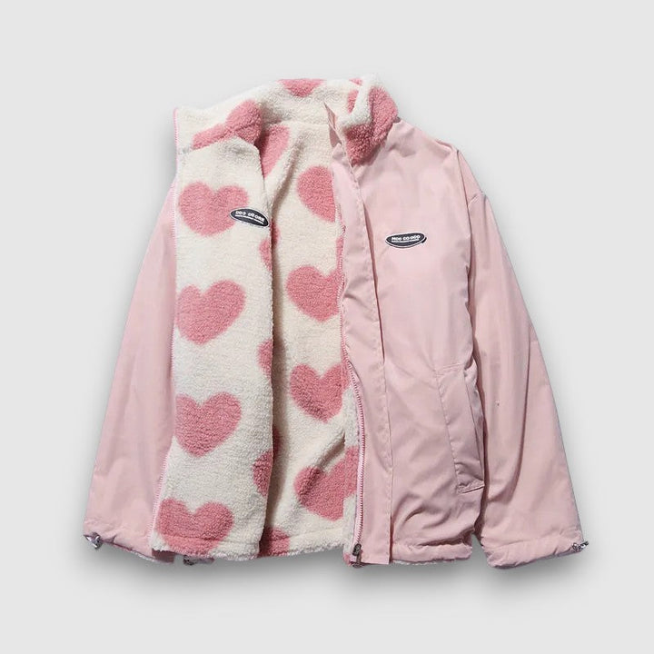 Niamh | Super Comfy Double Sided Heart Jacket