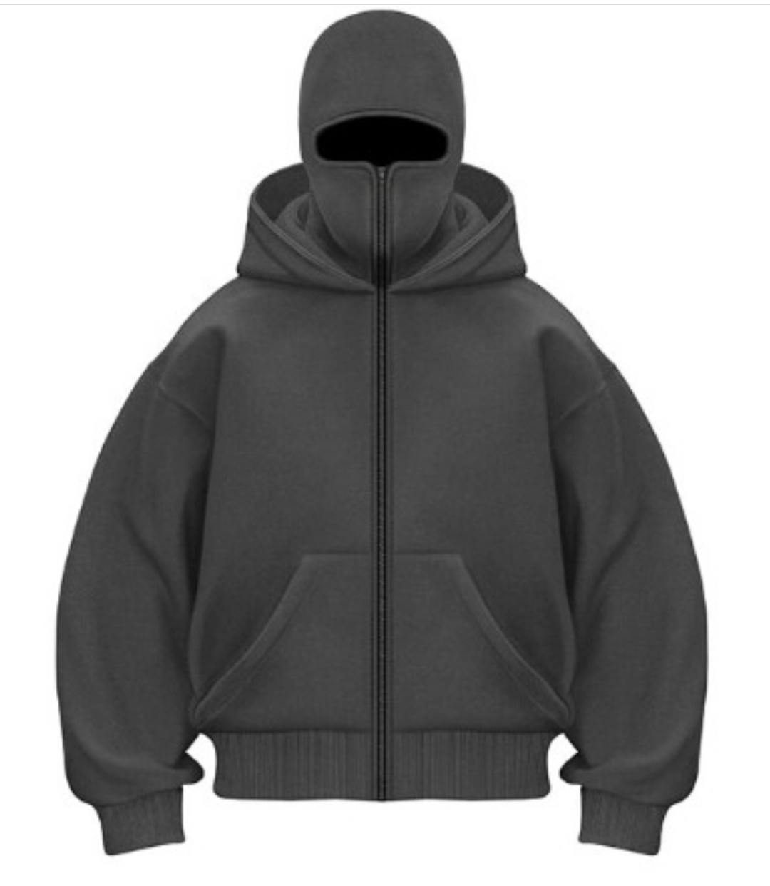 Cody | One-color hoodie with balaclava