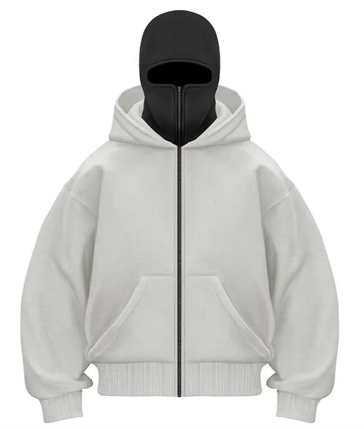 Cody | One-color hoodie with balaclava