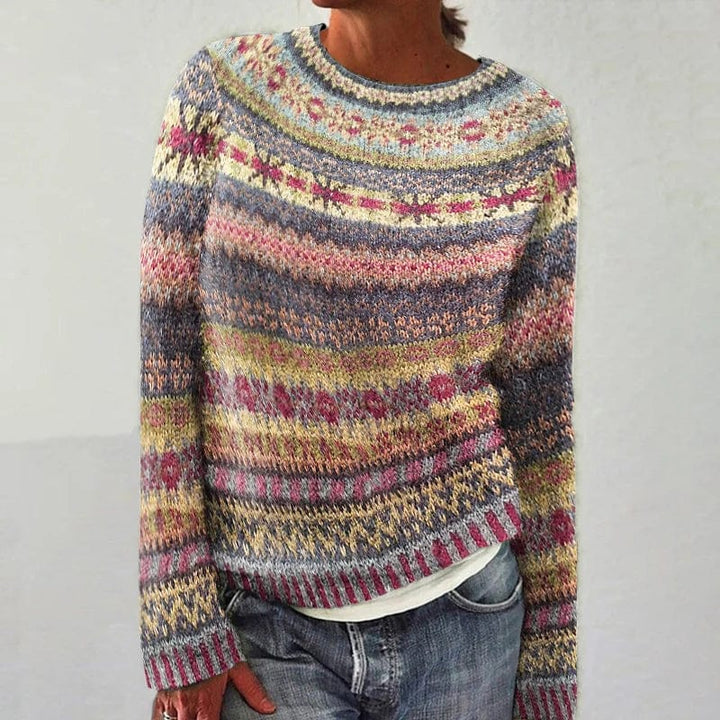 Hailey | Classic Fair Isle Knitted Sweater