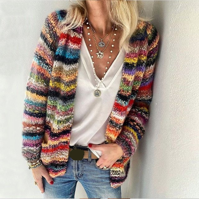 Mary | colorful sweater