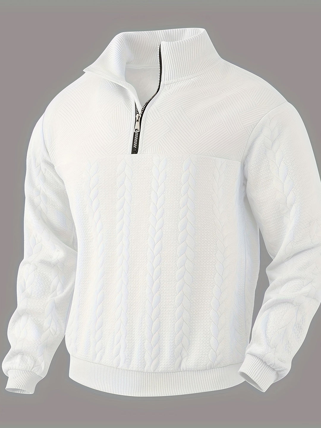 Landon | Vintage Men's Zip Sweater