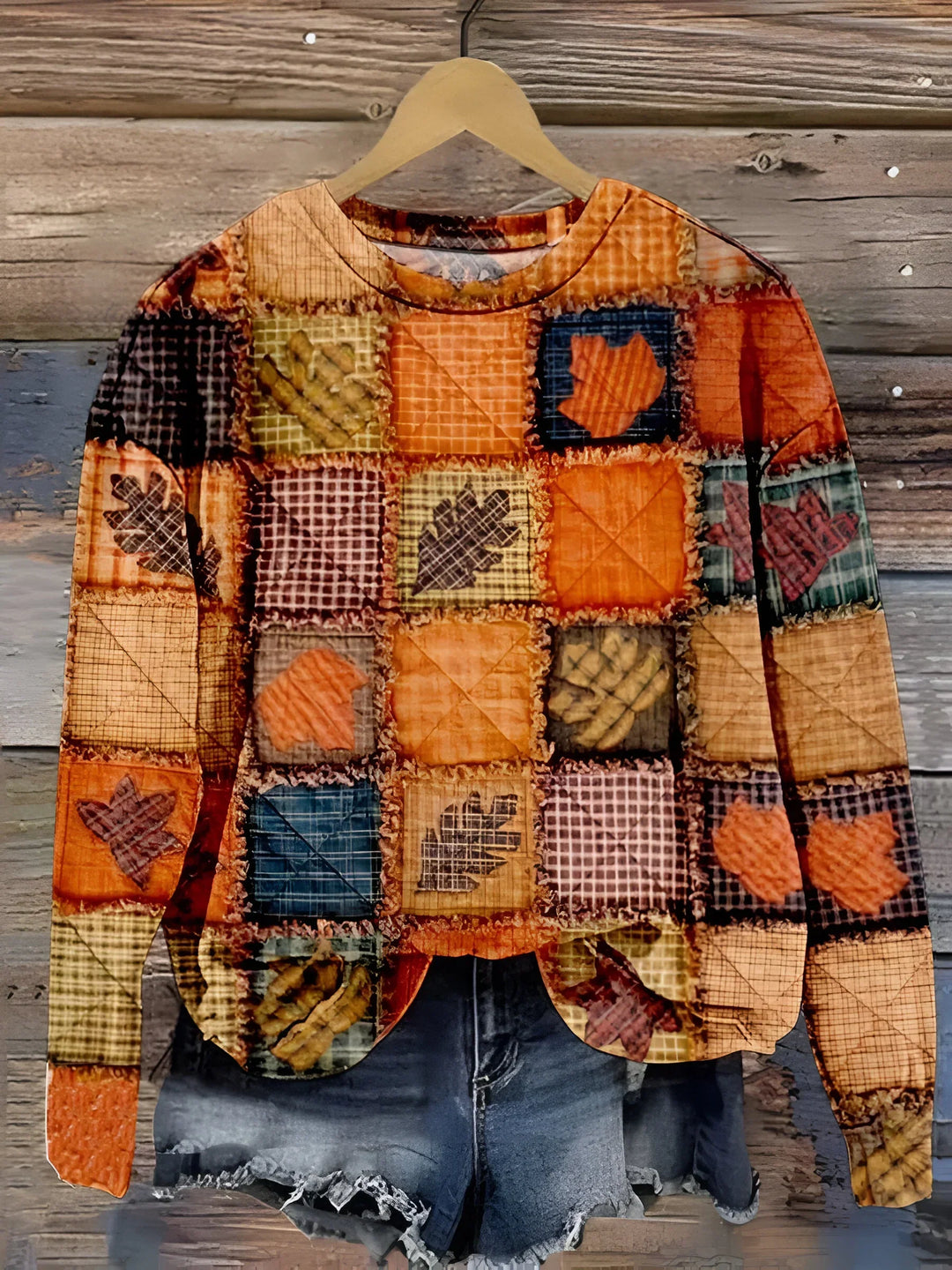 Evelien - Soft Patchwork Sweater